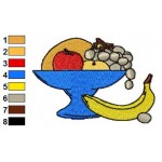 Free Food Fruit Basket Embroidery Design